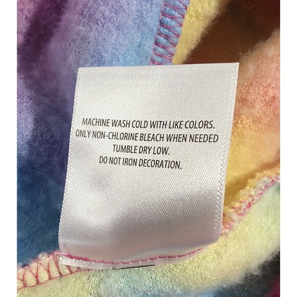 Mattel Barbie Movie "I am Kenough" Rainbow Tie Dye Sherpa Hoodie Unisex Size XL - Picture 8 of 15